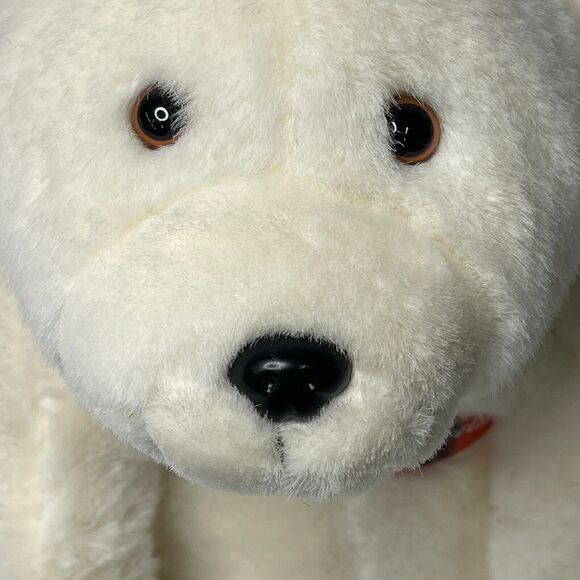 Vintage 1994 Coca-Cola Polar Bear Plush 12” Stuffed Animal with Badge Logo Tag - Picture 2 of 15